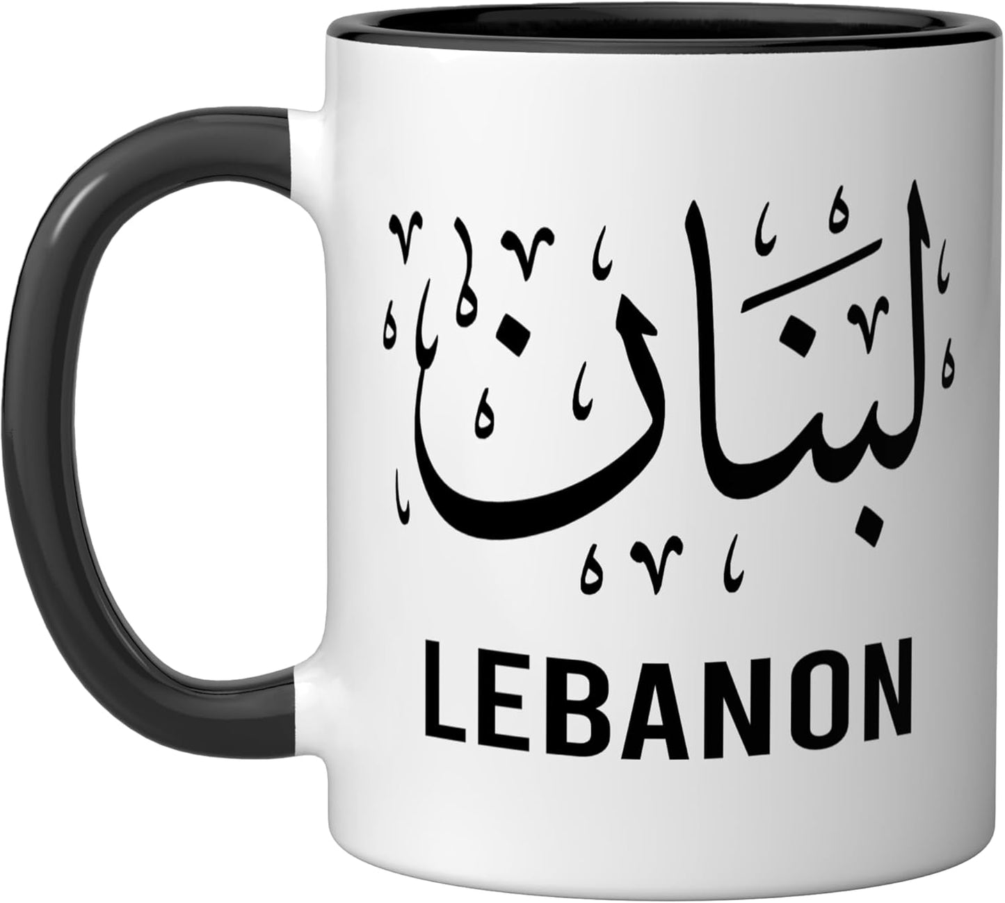 Taza Cerámica Bandera Líbano Cedro Diseño Herencia