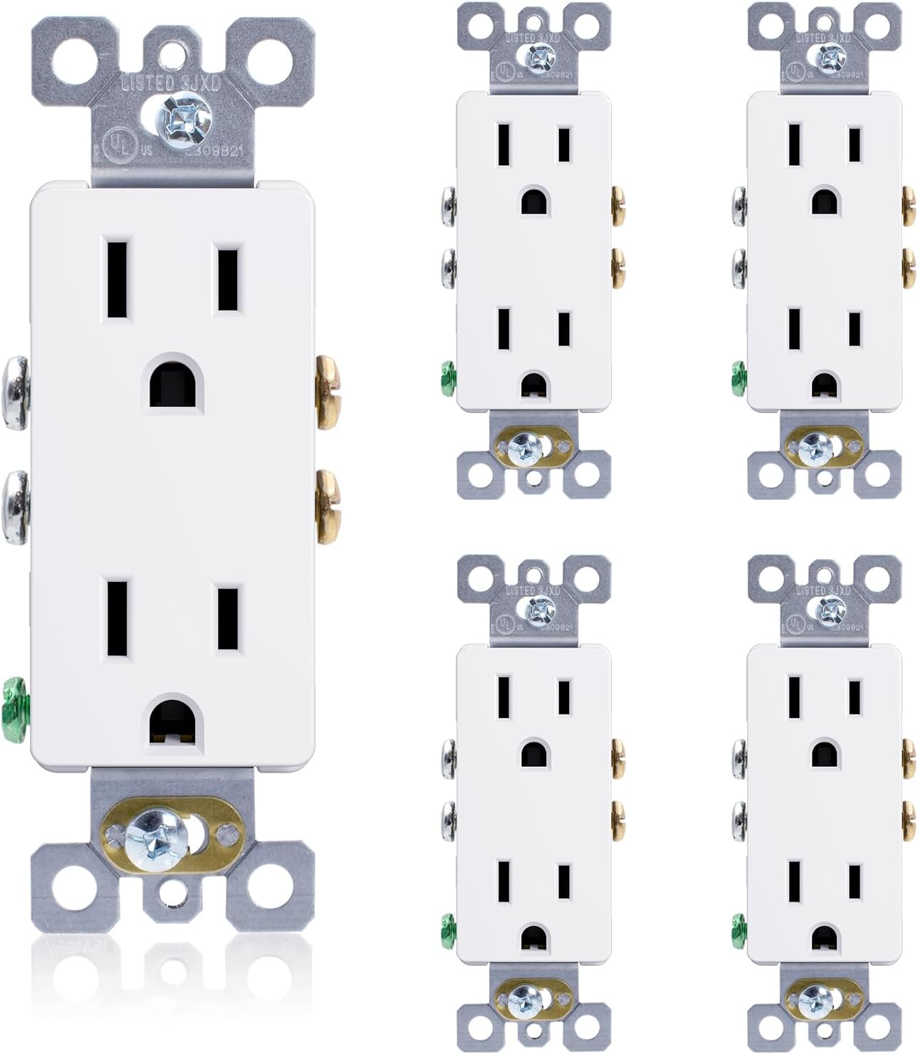 Toma pared eléctrica 15A 125V NEMA 5-15R resistente