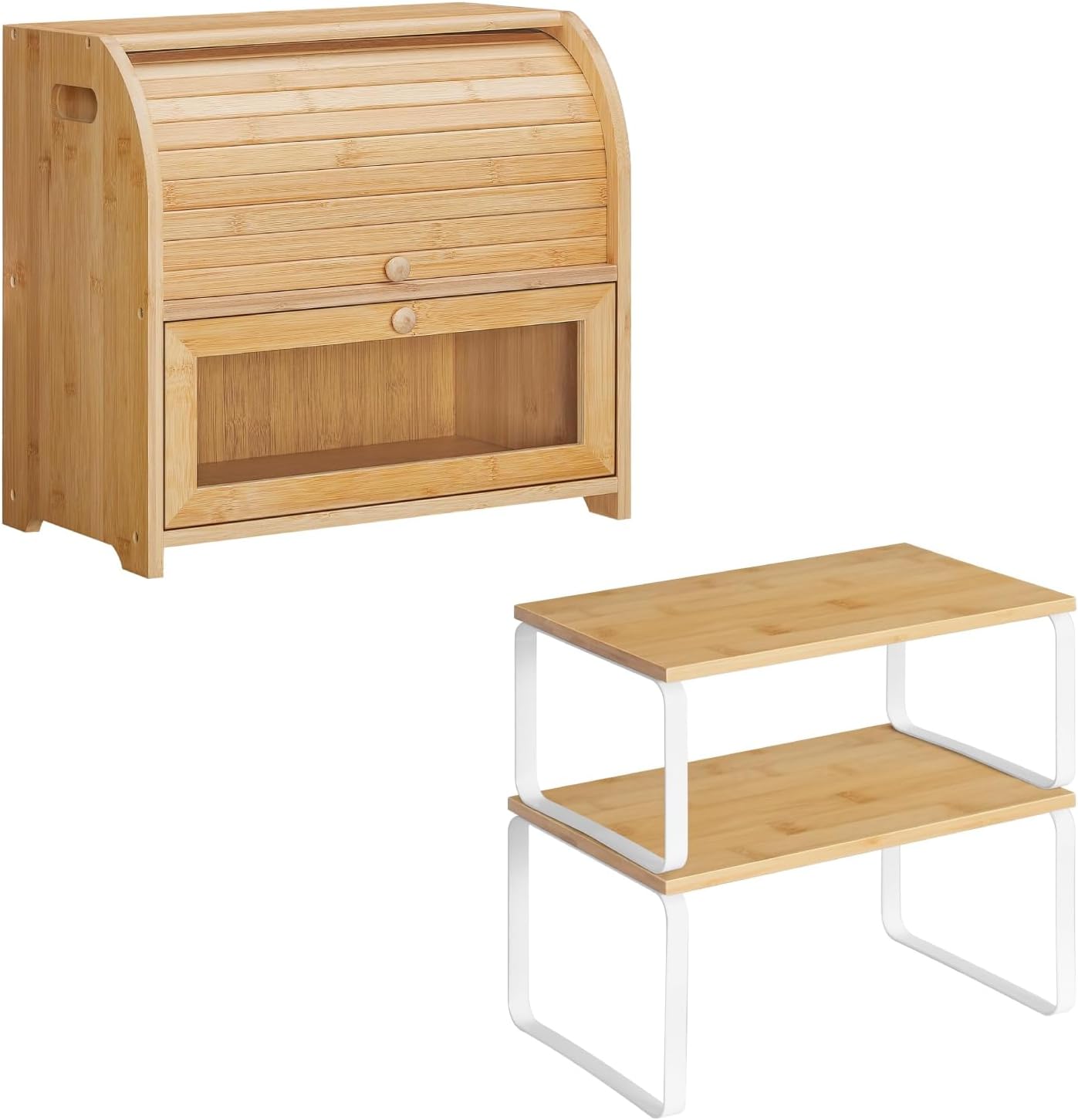 Set 2 estanterías para almacén de pan y cocina YL13MB01