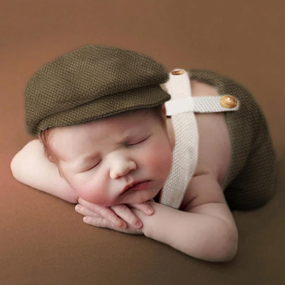 Traje bebé niño sesion foto con sombrero