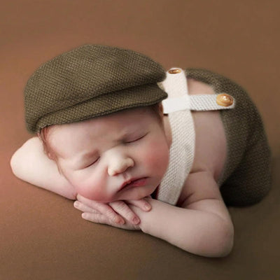 Traje bebé niño sesion foto con sombrero