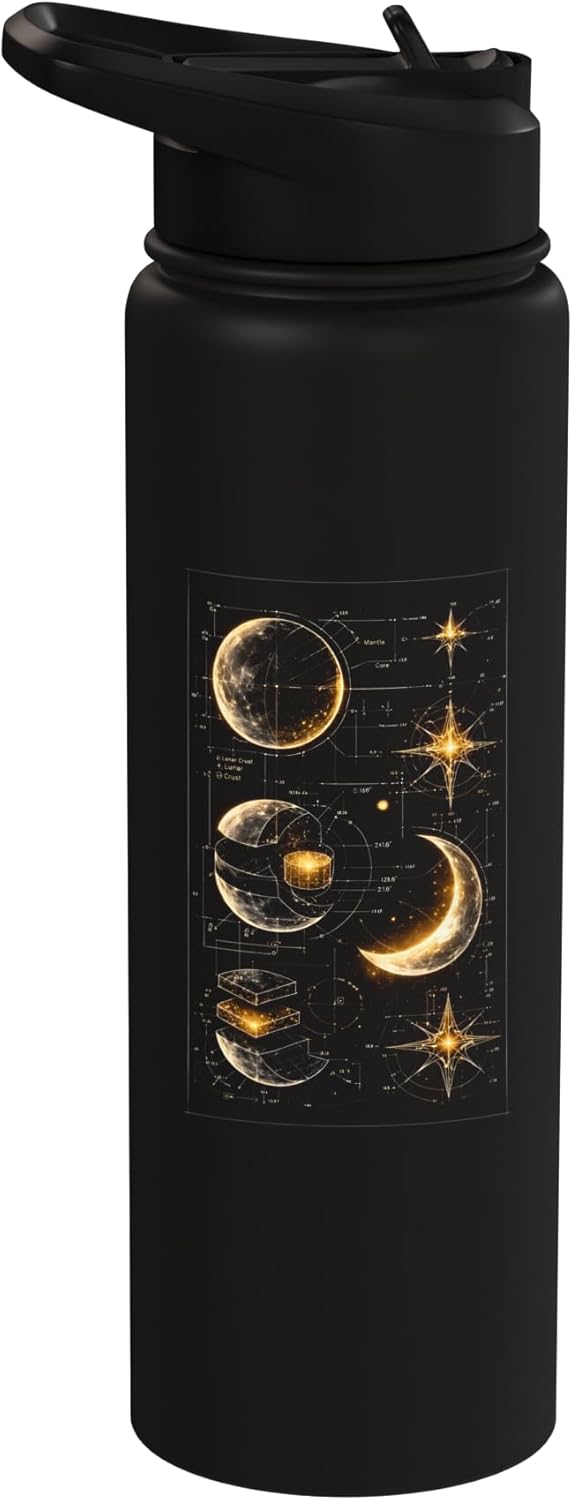 Botella de agua aislada de acero inoxidable Lunar