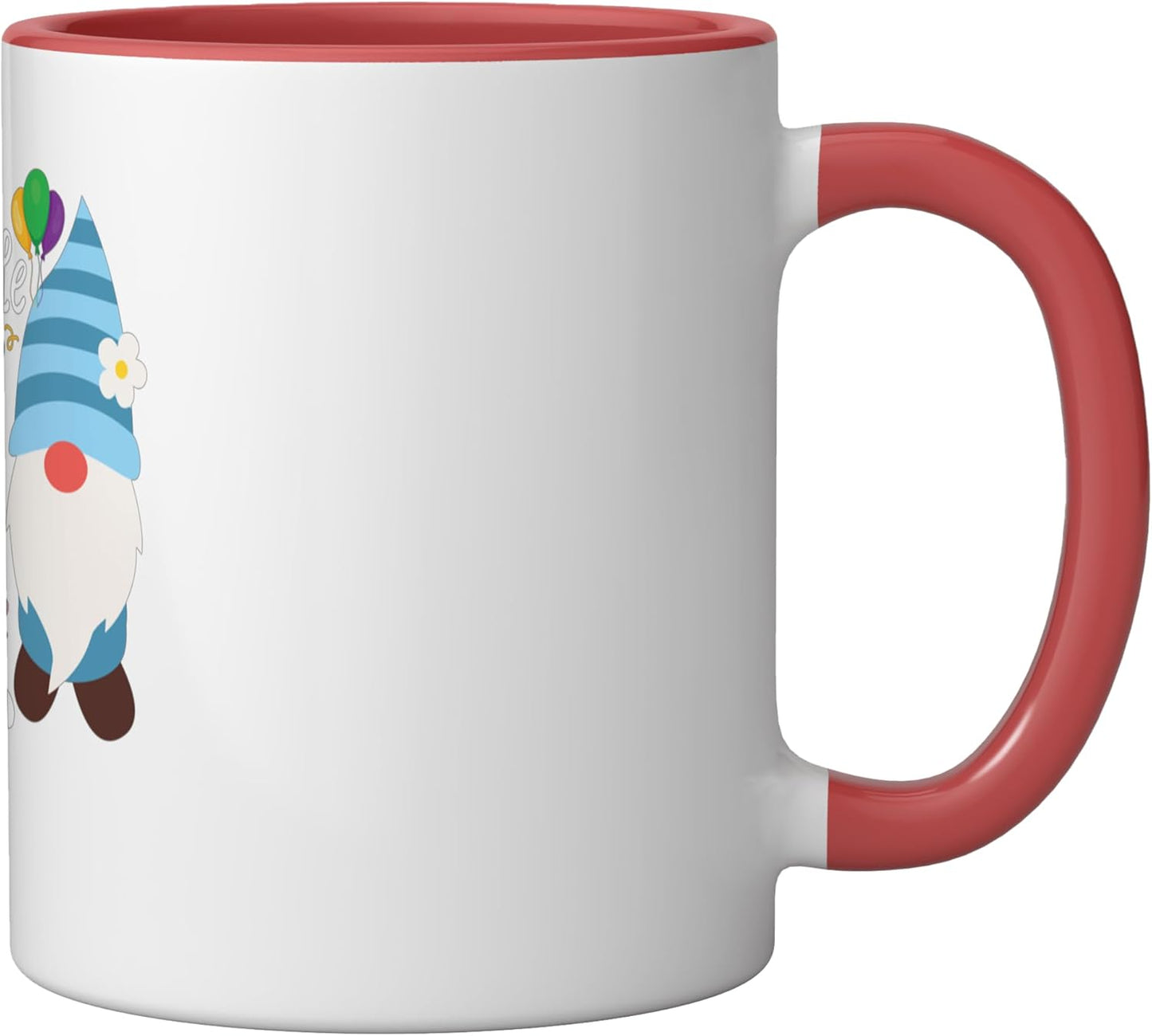 Taza Cerámica Niño 2 Años Rojo Blanco