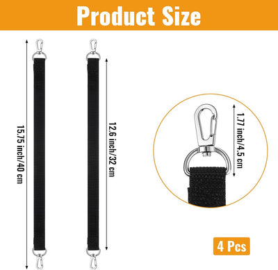 4 Correas Soporte Cinta Eléctrica 15.75pulg Acero Carbono