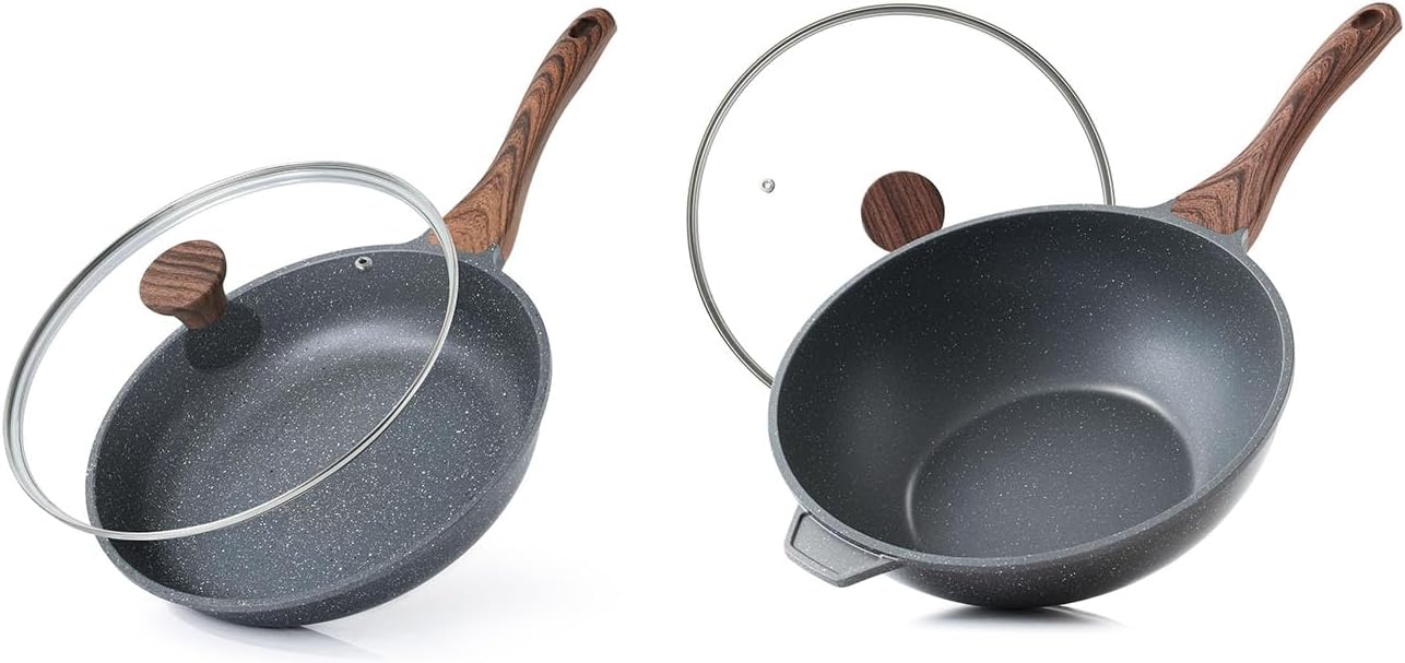 Sartén Antiadherente 8pulg Tapa Chef Saludable Inducción