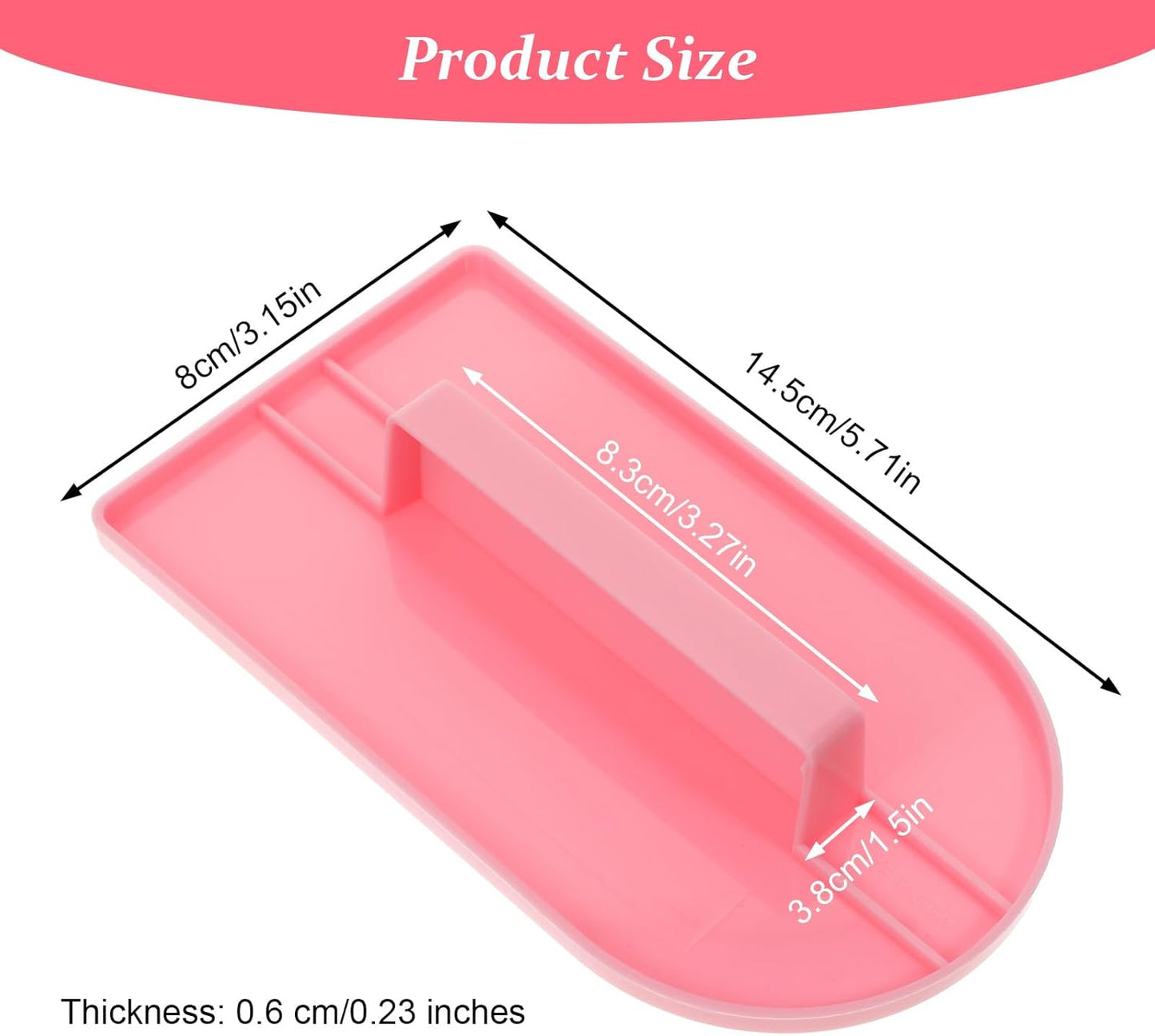 2 herramientas para alisar fondant y glaseado rosa