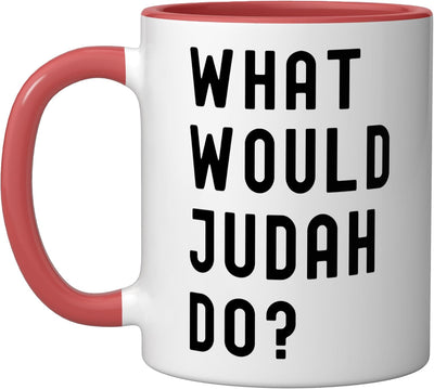 Taza cerámica What Would Judah Do Rojo/Blanco