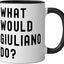 Taza de cerámica What Would Giuliano Do Negro/Blanco