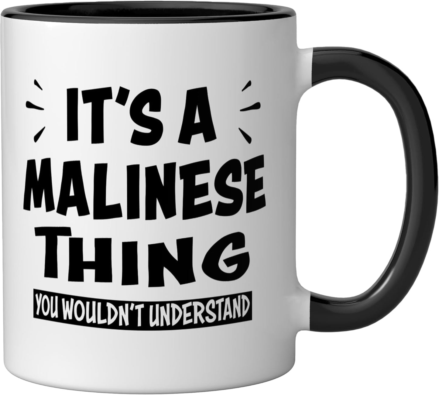 Taza Cerámica Malinesa Negro/Blanco