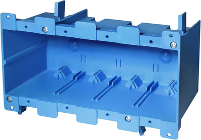 Caja eléctrica antiguo 4 bandas azul 71pulg³ 7-3/4x5-1/3x3-1/2