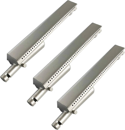 3 Pzas Quemadores Acero Inox 13 3/4pulg Repuesto Charbroil