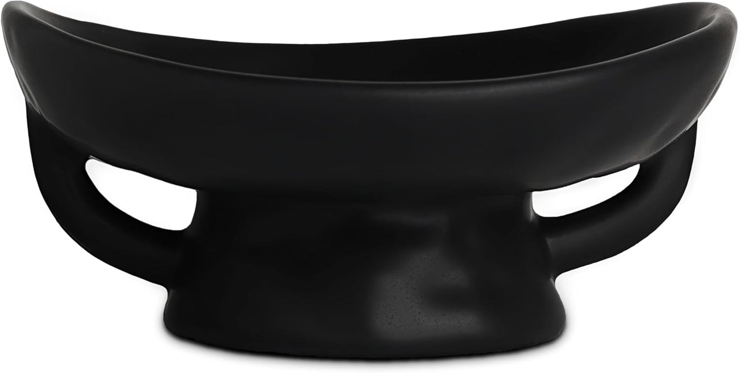 Frutero de cerámica negro Fox Run cuenco decorativo