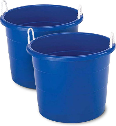 Tubo manija cuerda plástico set 2 azul