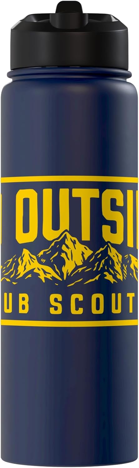 Botella de agua aislada Cub Scouts Mountains Scouting