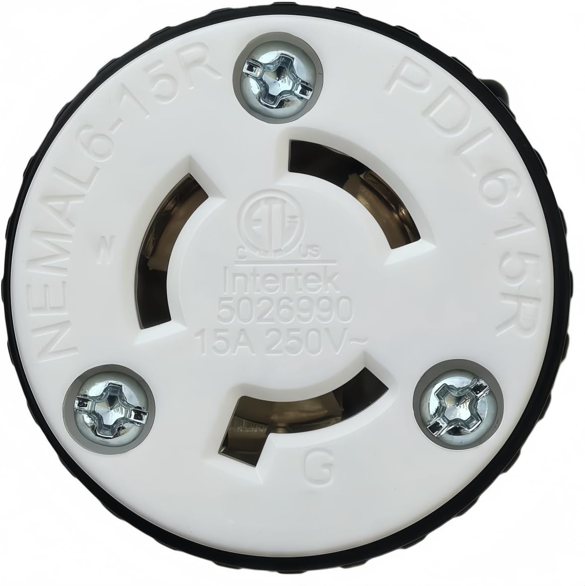 Receptáculo NEMA L6-15R 15A 250V conector hembra industrial