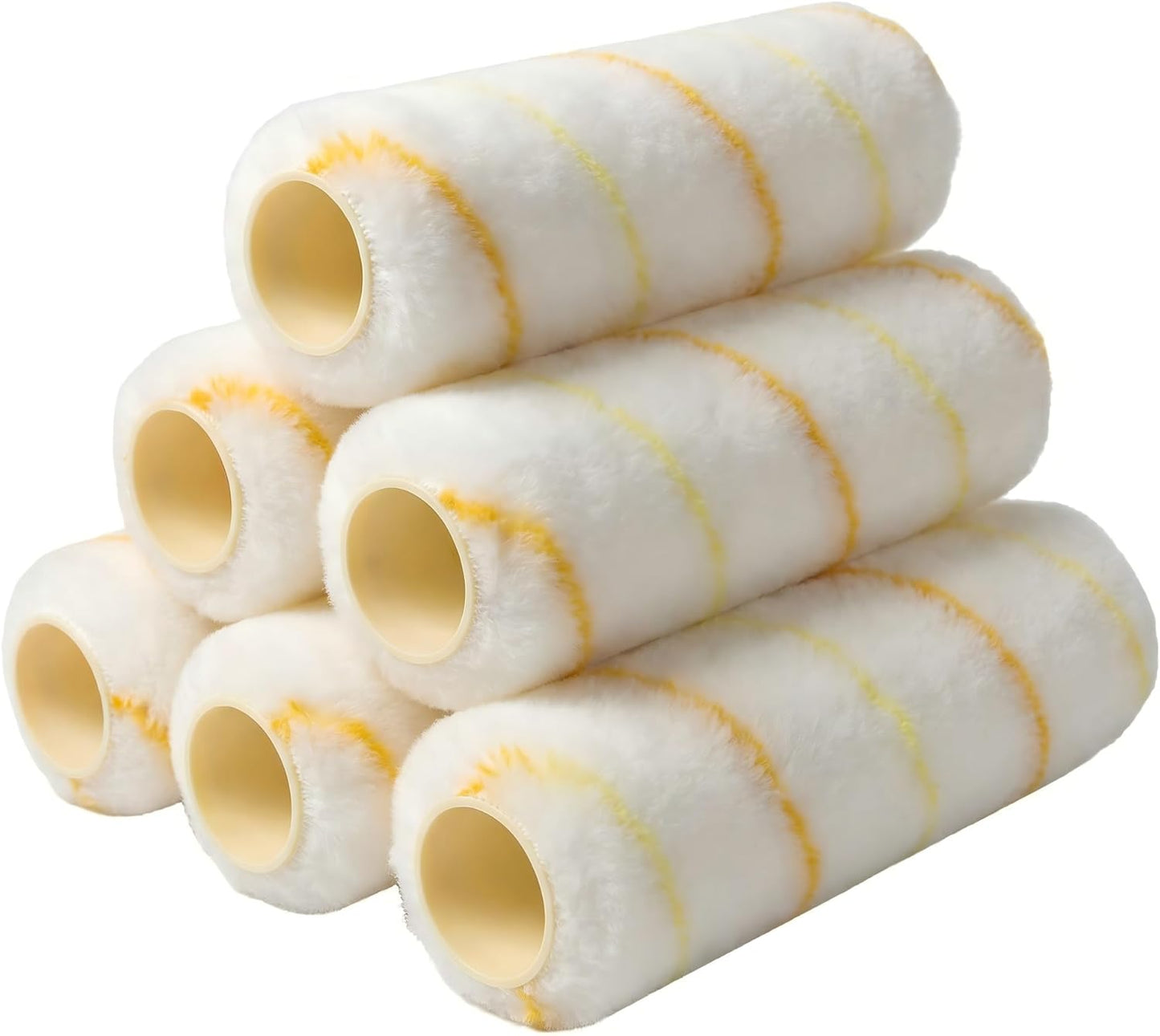 Pack 6 Cubiertas Rodillo Microfibra 9x1/2pulg Pintura Hogar
