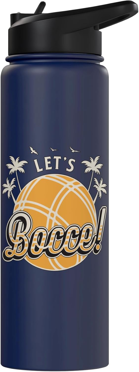 Botella de agua acero inoxidable bocce boules deporte petanque