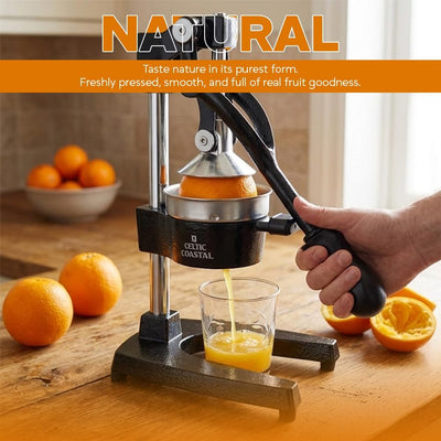 Exprimidor hierro fundido manual para cítricos acero inox