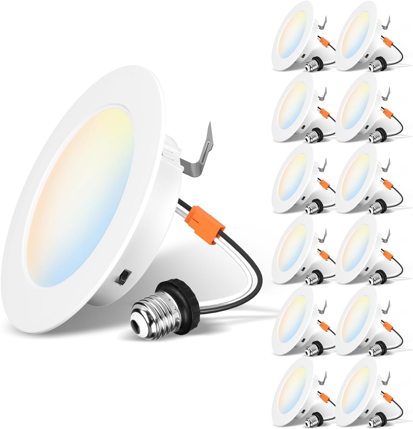Luces LED empotrables 4pulg color 2700-6000K regulable