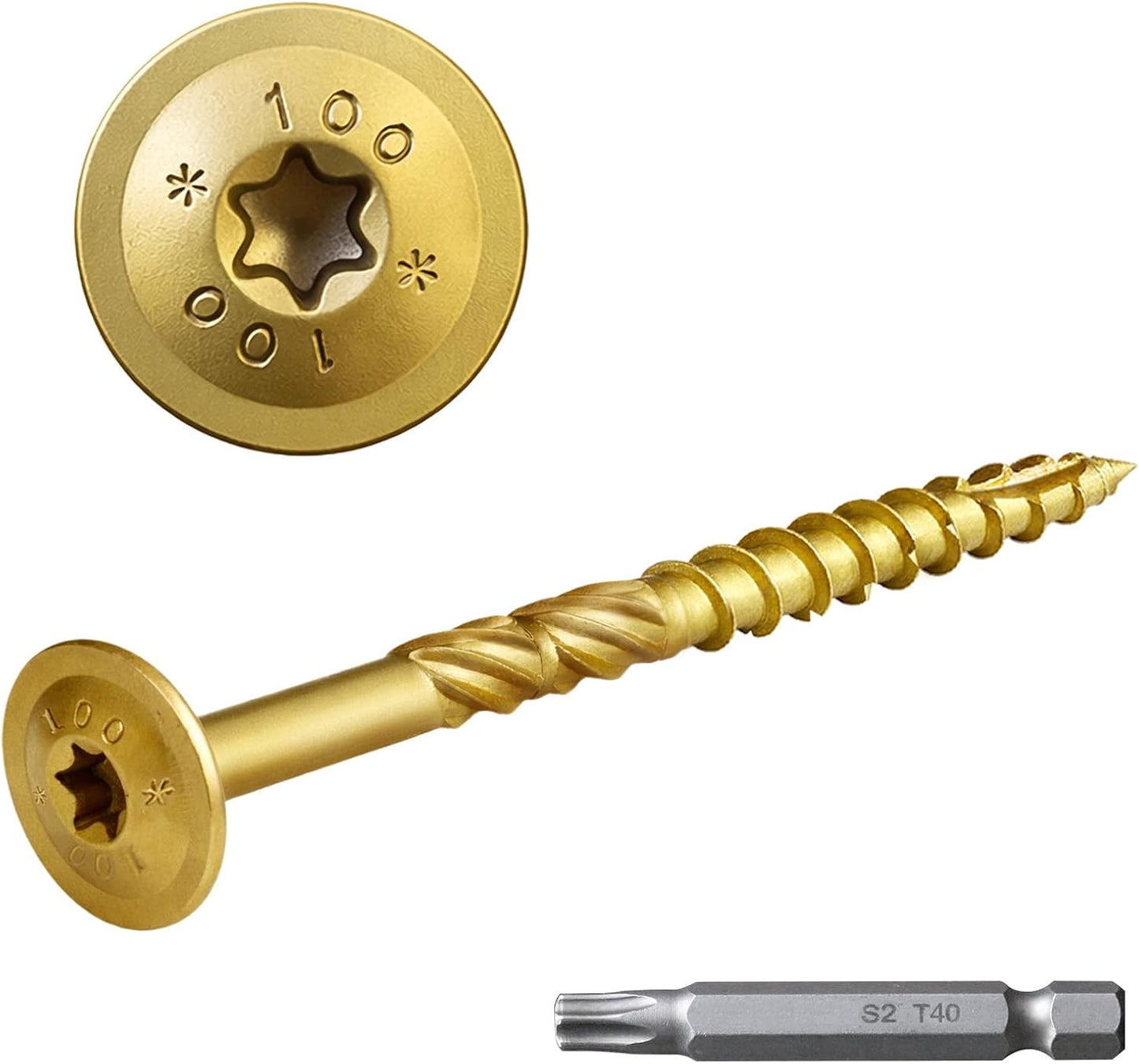 Tornillos estructurales 5/16x4pulg resist. corrosión T40