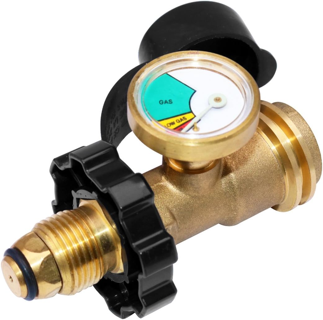 Adaptador tanque propano POL a QCC1 con medidor