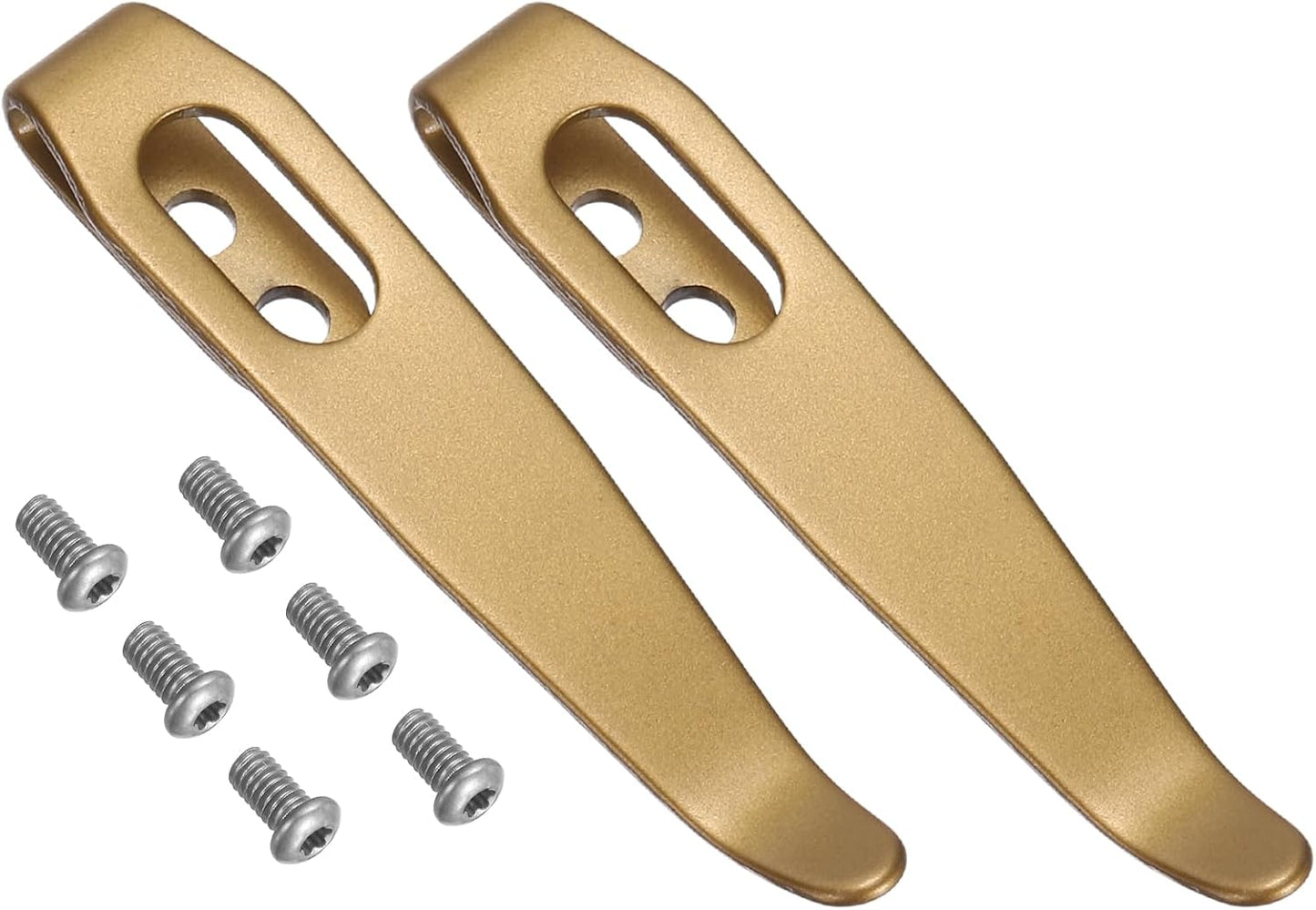 Set 2 Clips Bolsillo Acero Inox 420 Ennegrecido