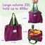 Paquete de 3 bolsas reutilizables para comestibles coloridas