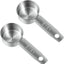 2 Tazas Medidoras 1/8 Taza y Cuchara Acero Inox