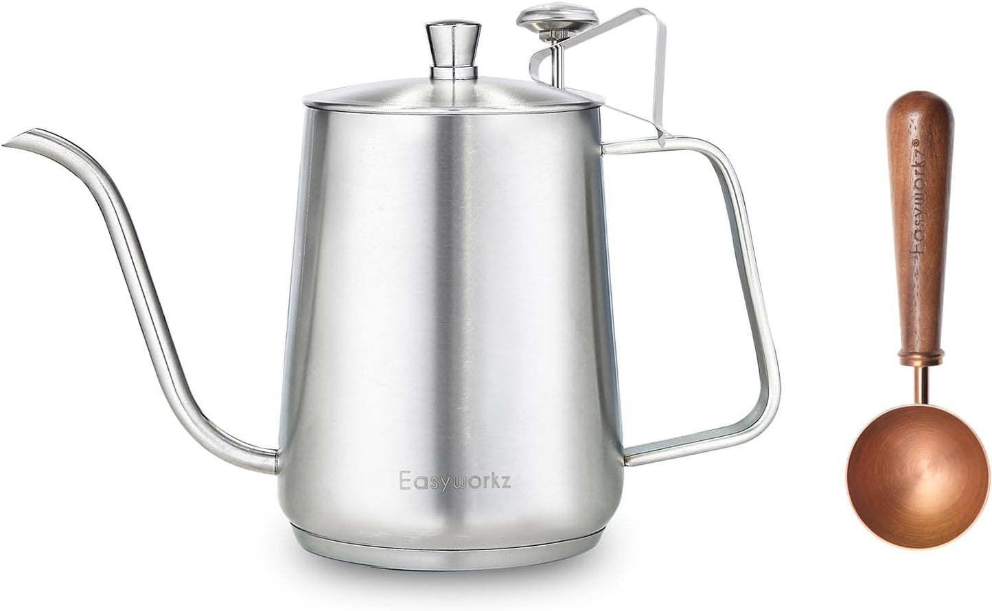 Tetera Pour Over 30oz con Cuchara Acero Inox
