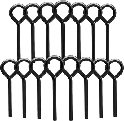 15 Llaves Hexagonales 1/8pulg Metal Puerta Barra Empuje Negro
