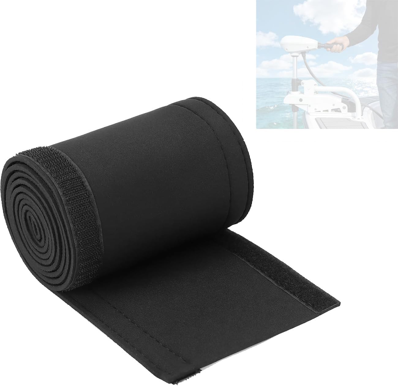 Funda neopreno negro 60pulg para cable motor arrastre