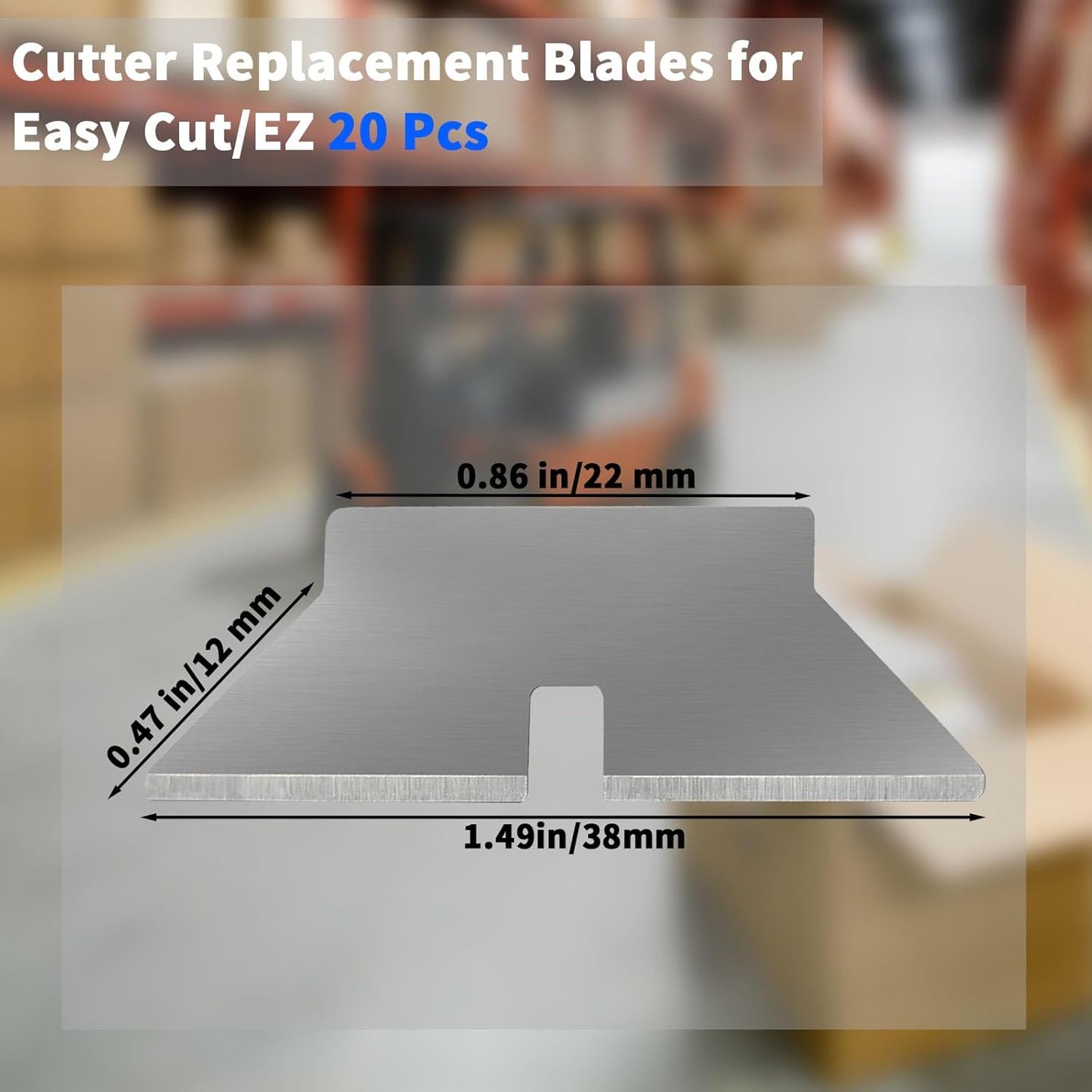 Cuchillas repuesto Easy Cut/EZ 1000-4000 20uds