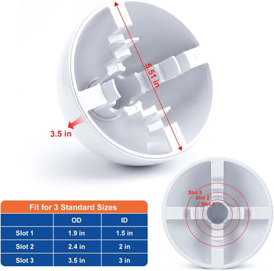 Tapón ventilación techo PVC para tubo 1.5-3.5" cubierta antihongo