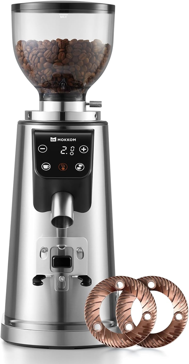 Molinillo café profesional 2.52pulg 100 ajustes acero inox