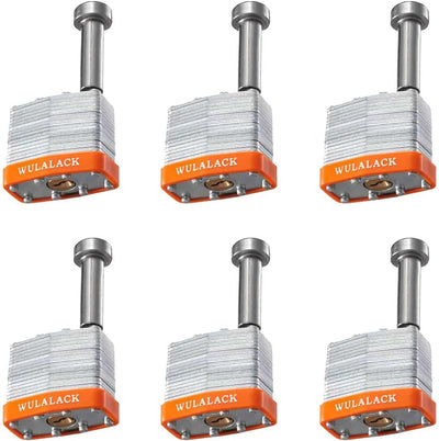 Cerradura pasador acero 1.575pulg set 6 candados antirrobo
