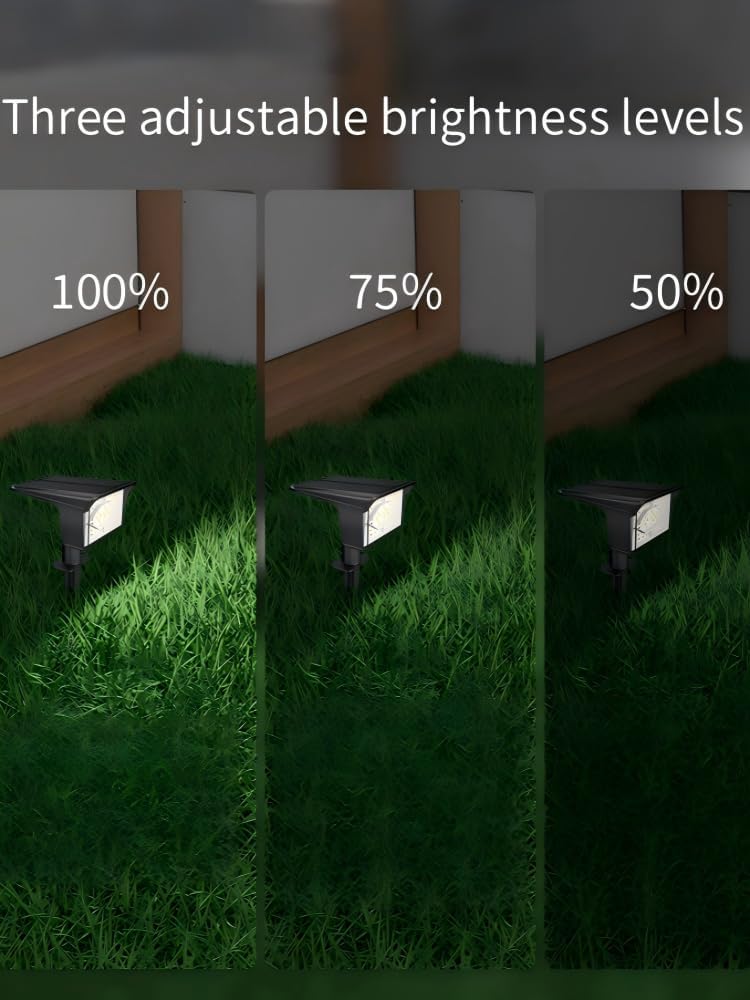 Focos solares impermeables para jardín y patio set 2