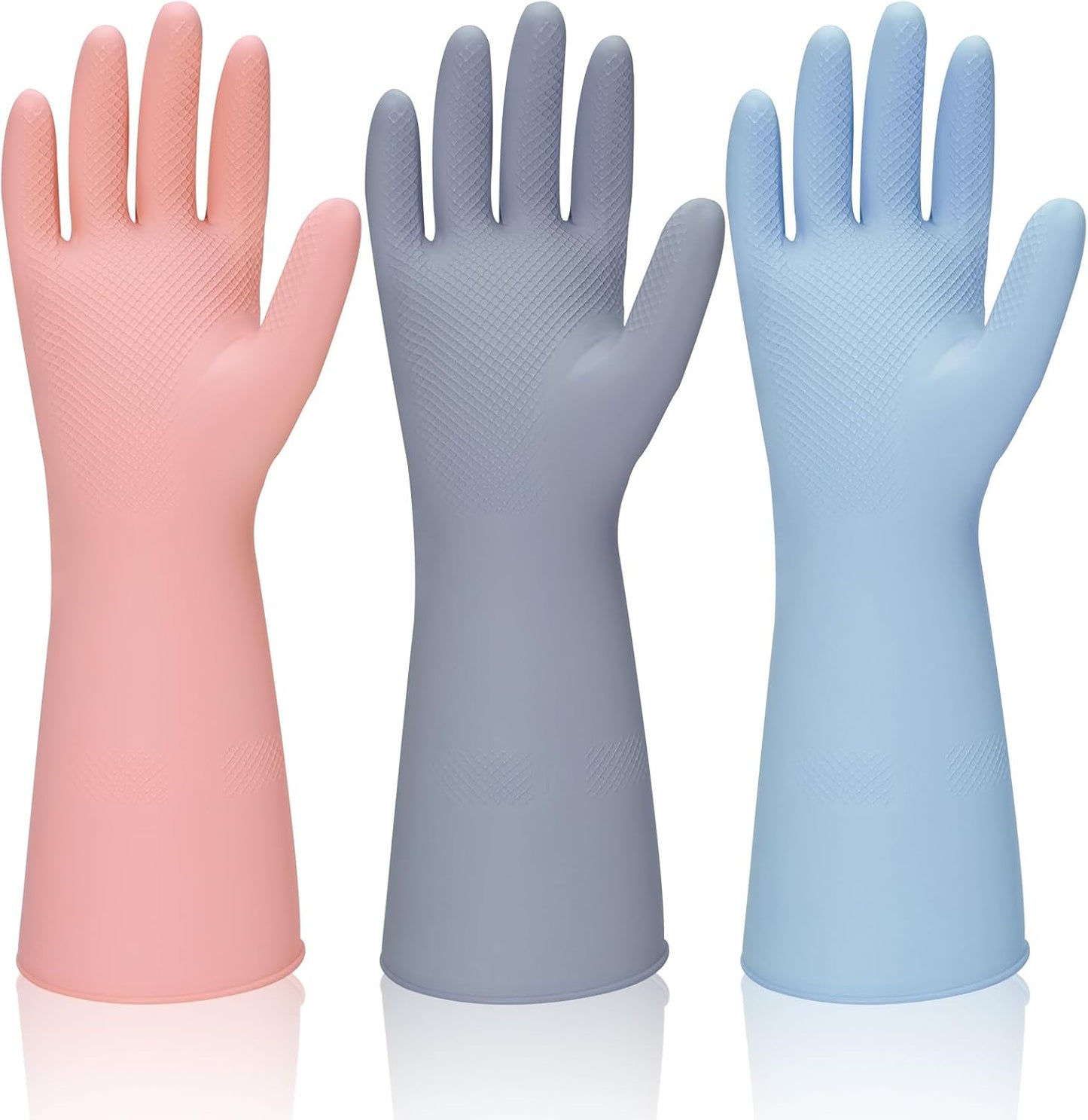 Guantes goma lavar platos reutilizables antideslizantes