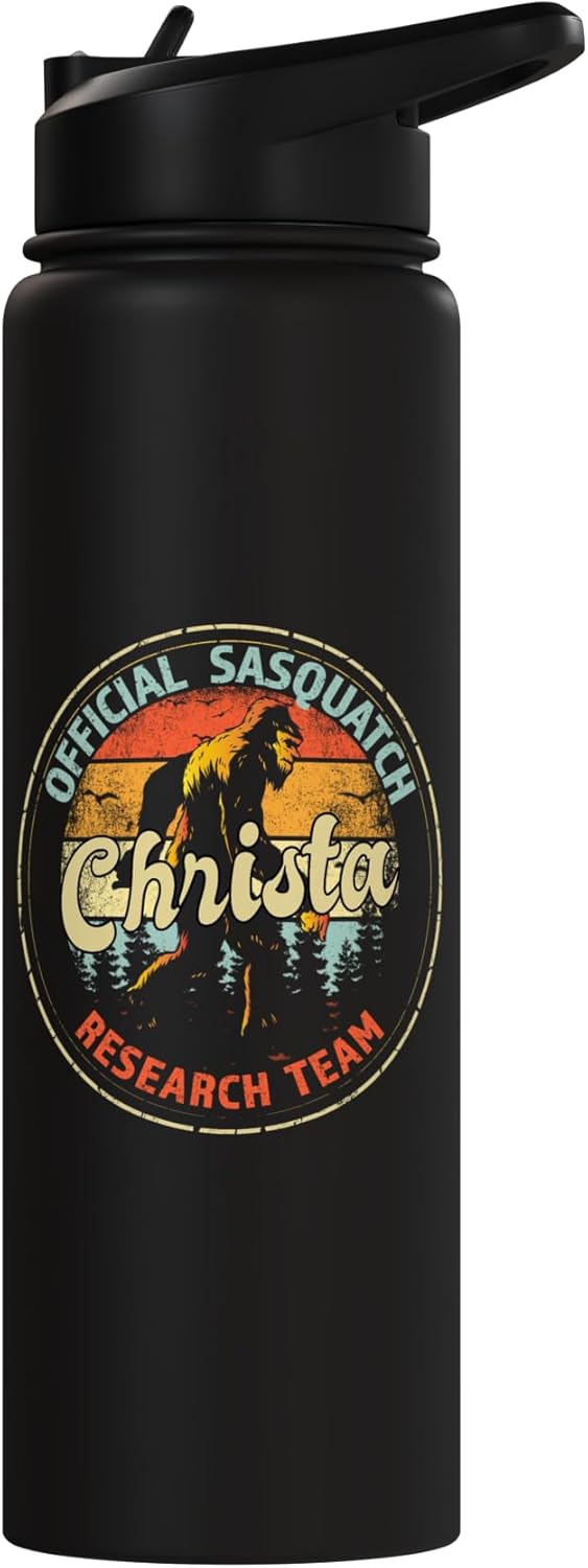Bottella de agua aislada personalizada Bigfoot acero inoxidable