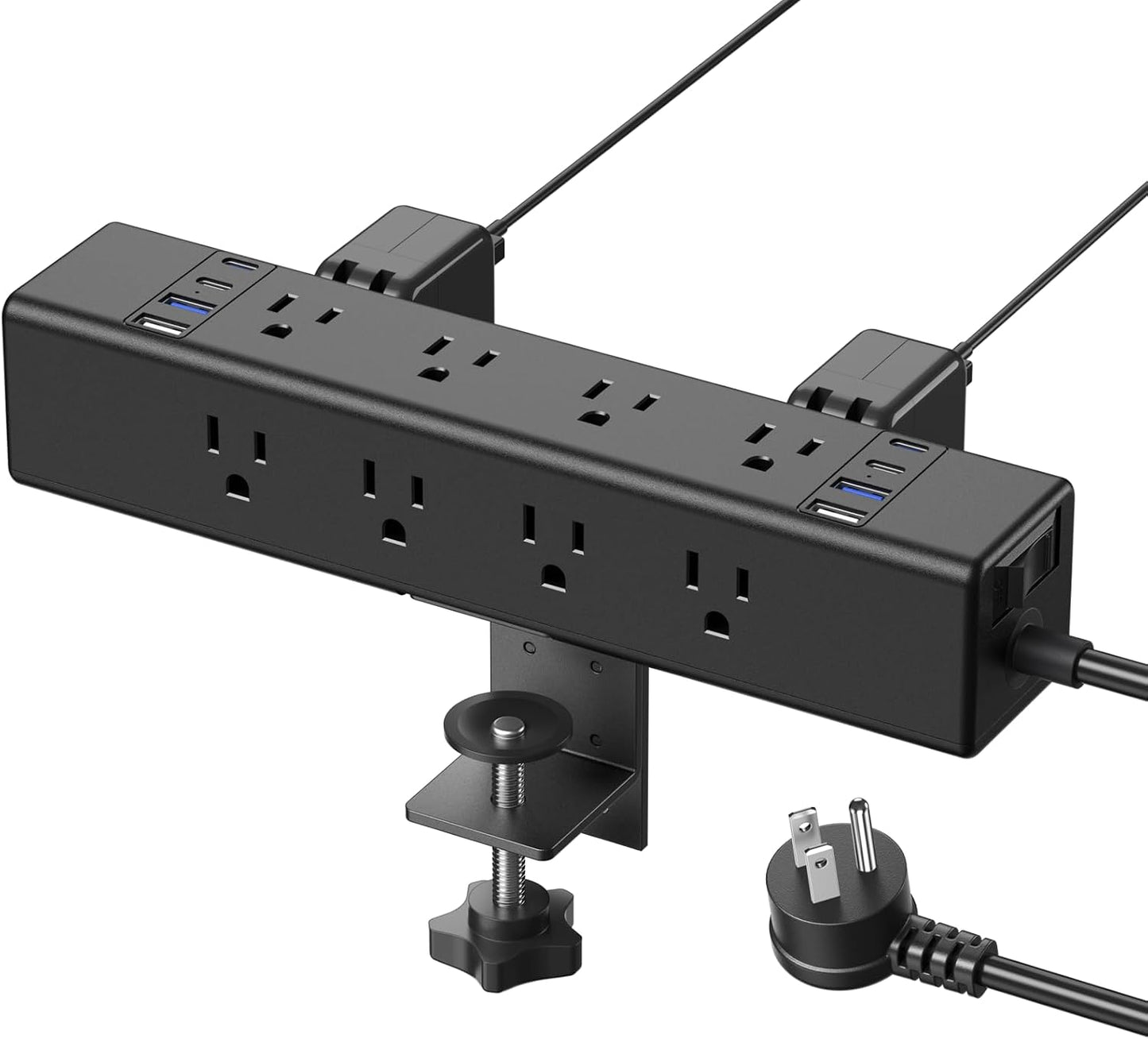Estación enchufes escritorio USB C 20W 12 tomas proteccion 4800J