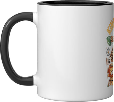 Taza Cerámica Safari Animal Negro/Blanco