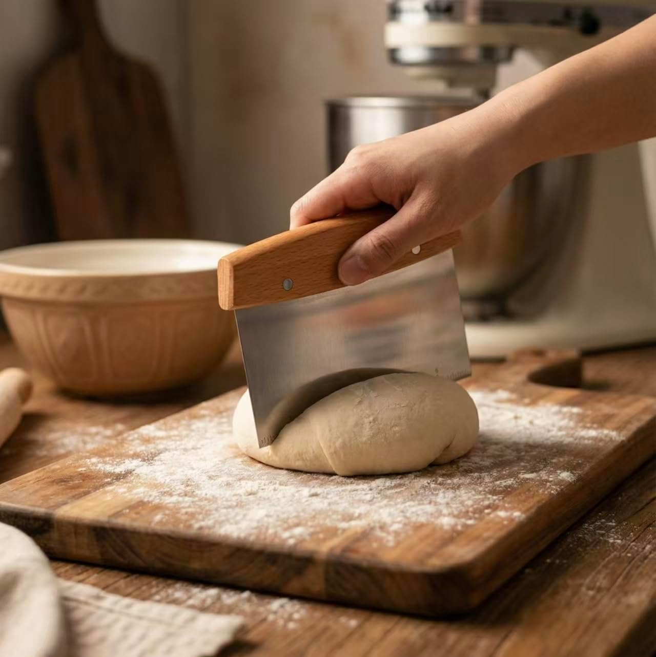 Raspador multiusos cocina tabla cortar hornear pizza metal