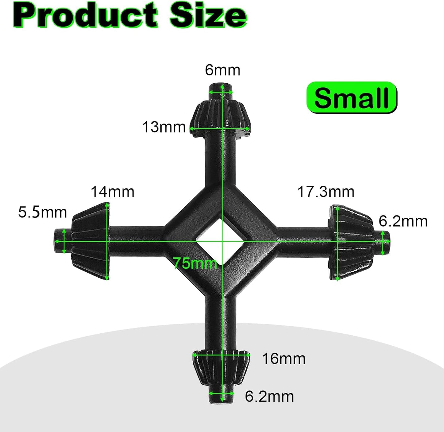 Llave portabrocas 4en1 1/4-1/2 pulg comp taladradora