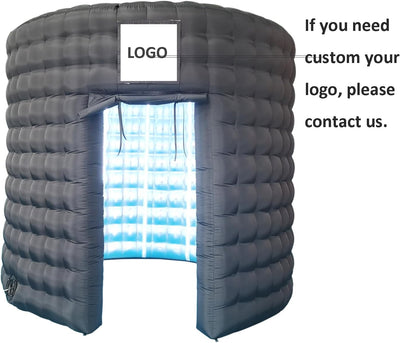 Recinto inflable LED redondo 10 pies con telón 360 bodas fiestas