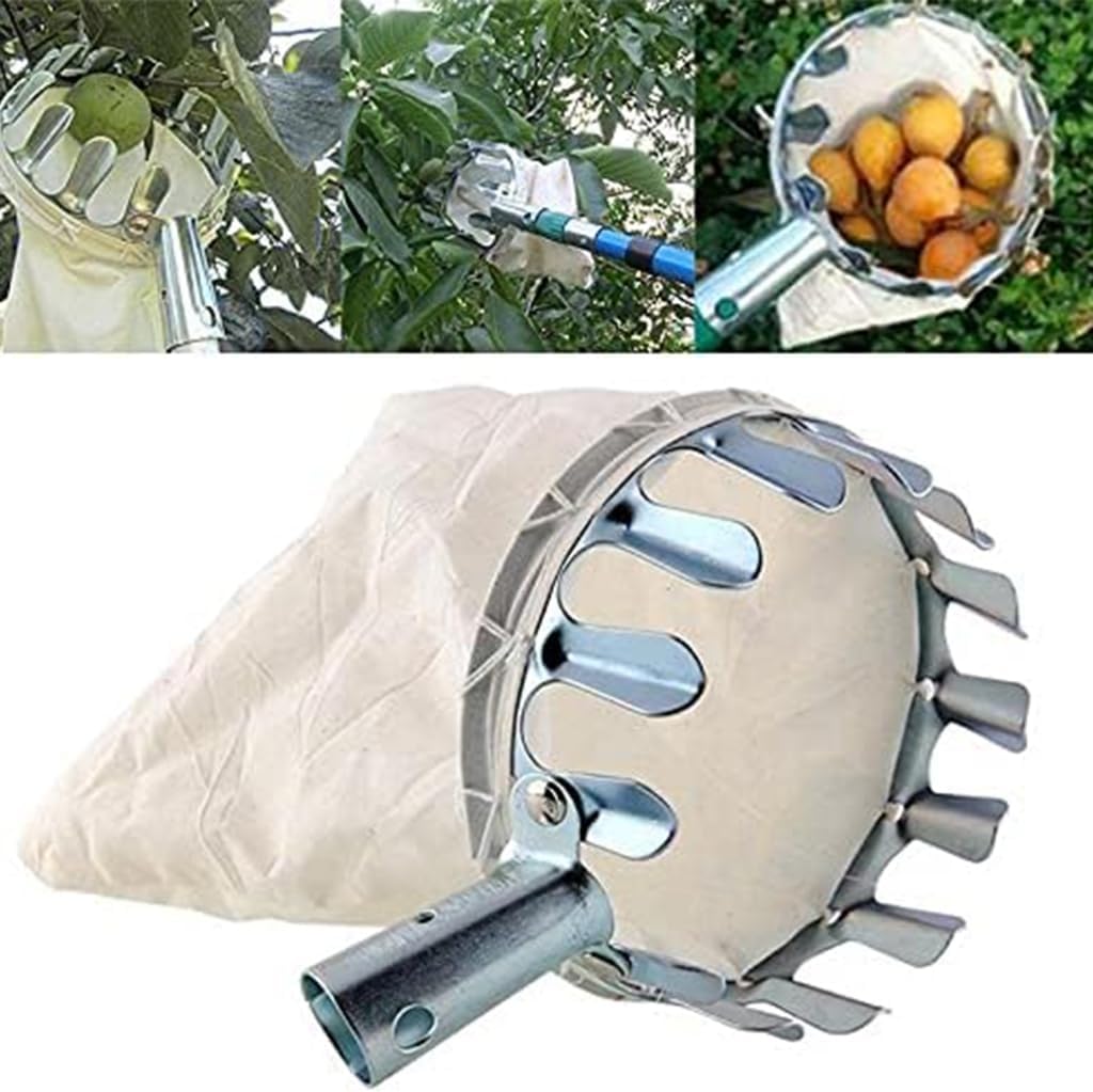 Cesta cosechadora frutas 16cm tela fácil limpieza