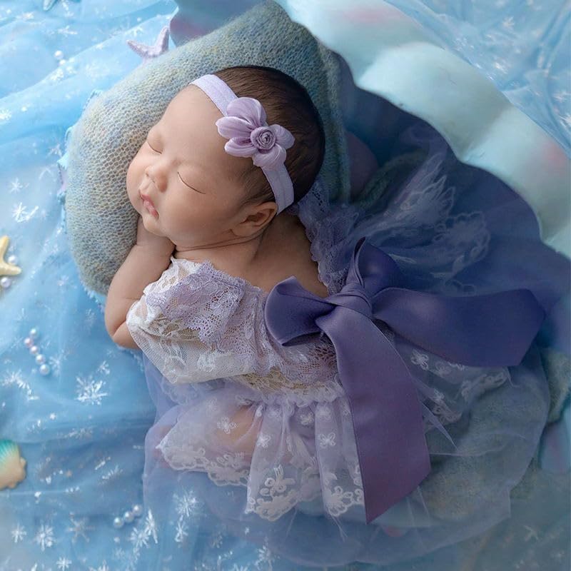Traje foto recién nacido encaje mameluco bebé