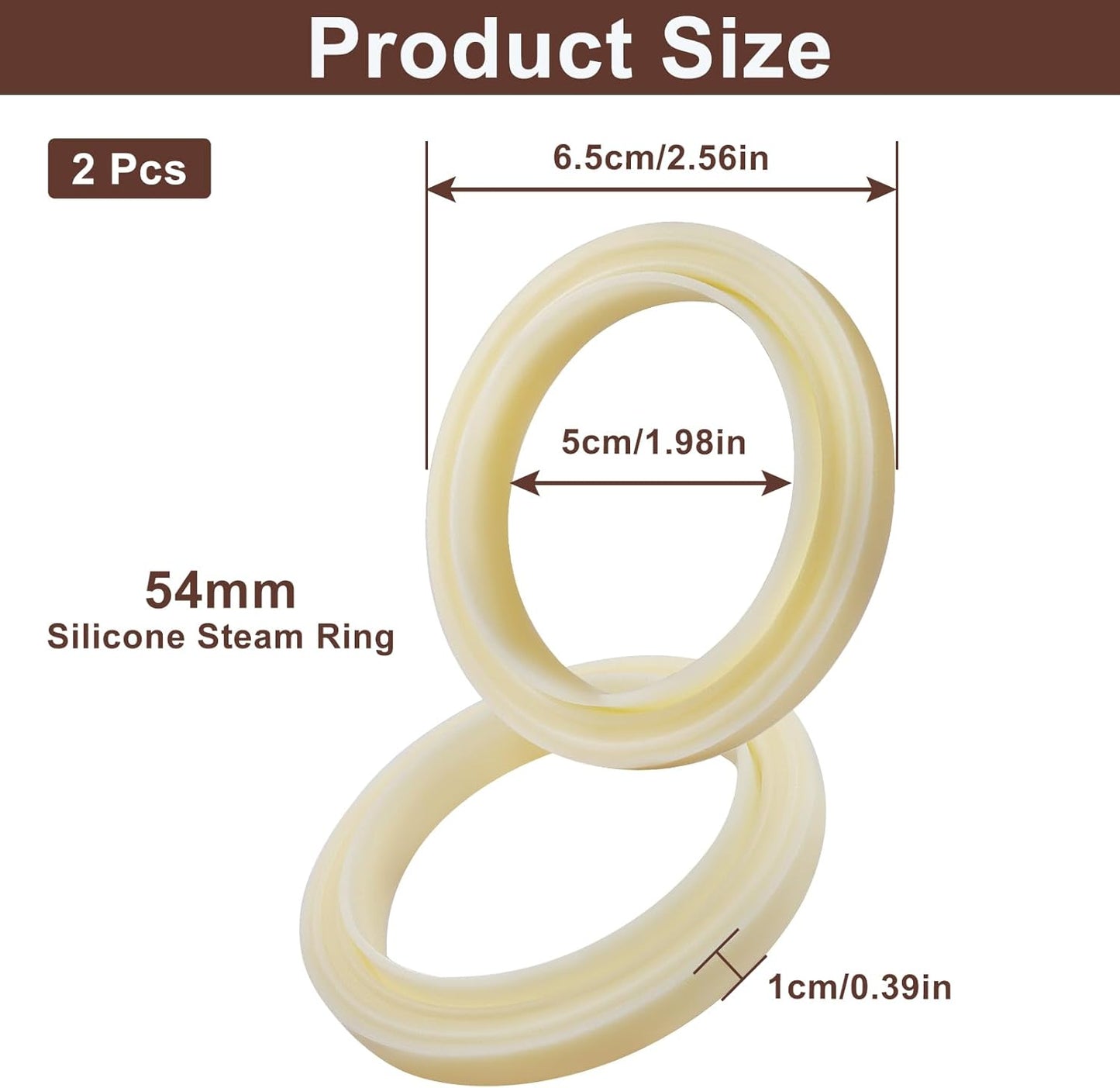 2 Anillos Silicona Repuesto para Cafetera Espresso Breville