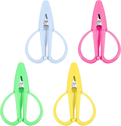 Tijeras mini para bordado y manualidades set 4 colores brillantes