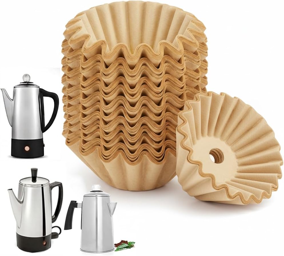 Filtros de café percolador sin blanquear compatibles con Farberware Coletti
