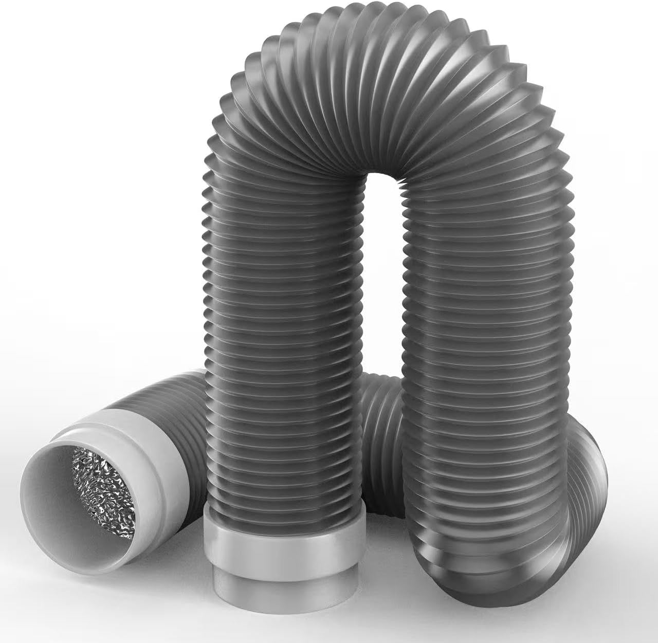 Manguera ventilación secadora 4pulg 6capas ajuste universal 5pies