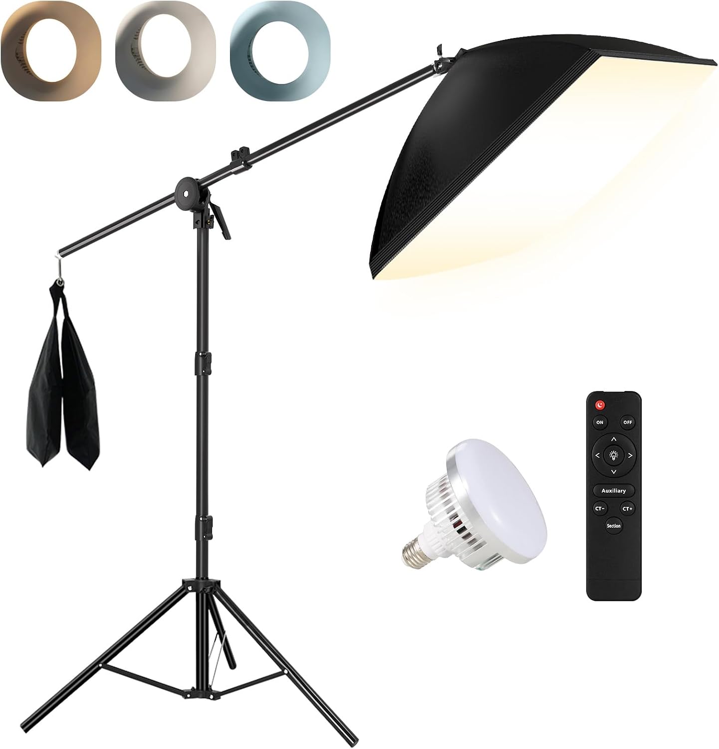 Softbox 20x28pulg con brazo y trípode